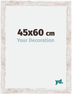 Fotolijst 45x60 cm - White Wash - MDF - Catania
