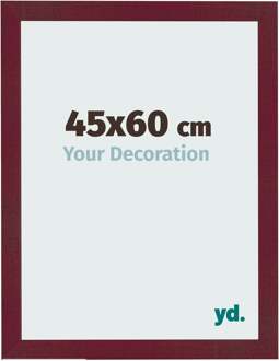 Fotolijst 45x60 cm - Wijnrood Geveegd - MDF - Bologna
