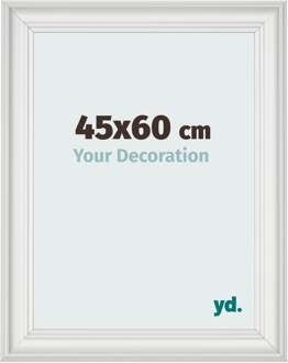Fotolijst 45x60 cm - Wit Geveegd - MDF - Lazio