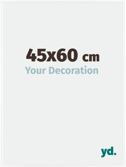 Fotolijst 45x60 cm - Wit Hoogglans - Kunststof - Evry