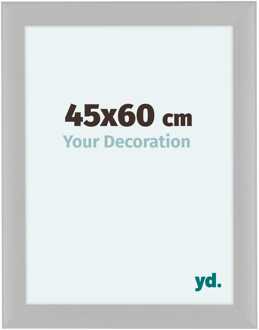 Fotolijst 45x60 cm - Wit - Houtnerf - MDF - Como Wit Houtnerf