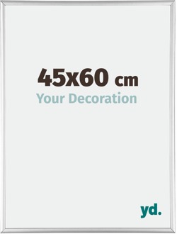 Fotolijst 45x60 cm - Zilver Hoogglans - Aluminium - Kent