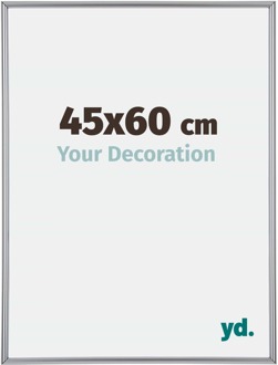 Fotolijst 45x60 cm - Zilver Hoogglans - Kunststof - Annecy