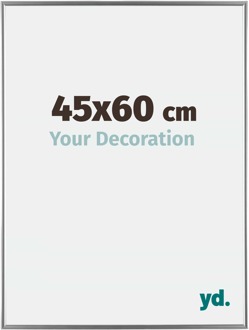 Fotolijst 45x60 cm - Zilver Hoogglans - Kunststof - Evry