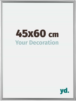 Fotolijst 45x60 cm - Zilver - Kunststof - Bordeaux