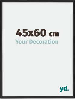 Fotolijst 45x60 cm - Zwart Hoogglans - Aluminium - Miami