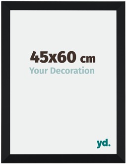 Fotolijst 45x60 cm - Zwart Mat - MDF - Catania