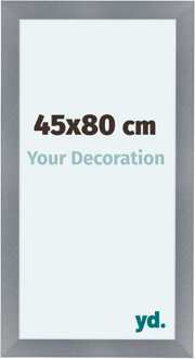Fotolijst 45x80 cm - Aluminium - Geborsteld - MDF - Como Aluminium Geborsteld