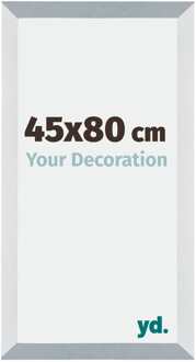 Fotolijst 45x80 cm - Aluminium - Geborsteld - MDF - Mura Aluminium Geborsteld