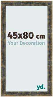 Fotolijst 45x80 cm - Blauw Goud Gemeleerd - MDF - Pisa