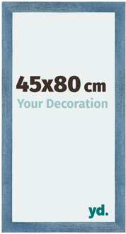 Fotolijst 45x80 cm - Helder Blauw Geveegd - MDF - Mura