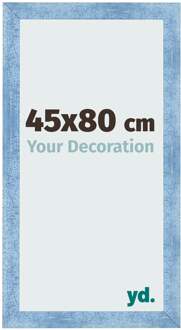 Fotolijst 45x80 cm - Helder Blauw Geveegd - MDF - Pisa