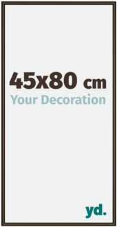 Fotolijst 45x80 cm - Walnoot Structuur - Aluminium - New York