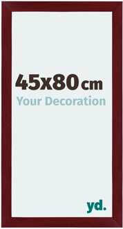Fotolijst 45x80 cm - Wijnrood Geveegd - MDF - Mura