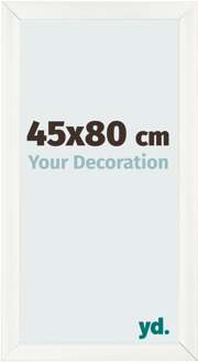 Fotolijst 45x80 cm - Wit Geveegd - MDF - Pisa