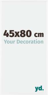 Fotolijst 45x80 cm - Wit Hoogglans - Kunststof - Evry