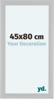 Fotolijst 45x80 cm - Wit - Houtnerf - MDF - Como Wit Houtnerf