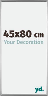 Fotolijst 45x80 cm - Zilver Hoogglans - Kunststof - Evry