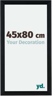 Fotolijst 45x80 cm - Zwart Geborsteld - Aluminium - Tucson
