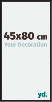 Fotolijst 45x80 cm - Zwart Hoogglans - Aluminium - Miami