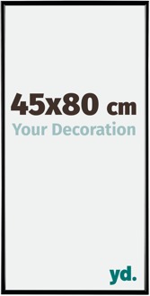 Fotolijst 45x80 cm - Zwart Hoogglans - Kunststof - Evry