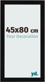 Fotolijst 45x80 cm - Zwart Hoogglans - MDF - Pisa