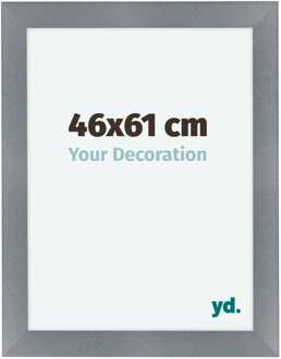 Fotolijst 46x61 cm - Aluminium - Geborsteld - MDF - Como Aluminium Geborsteld