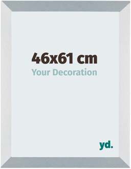 Fotolijst 46x61 cm - Aluminium - Geborsteld - MDF - Mura Aluminium Geborsteld