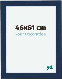 Fotolijst 46x61 cm - Donkerblauw Geveegd - MDF - Como