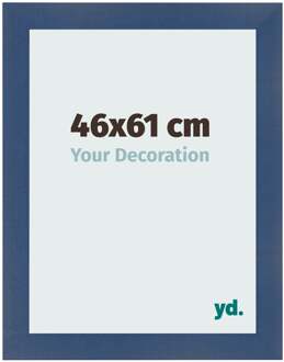 Fotolijst 46x61 cm - Donkerblauw Geveegd - MDF - Pisa