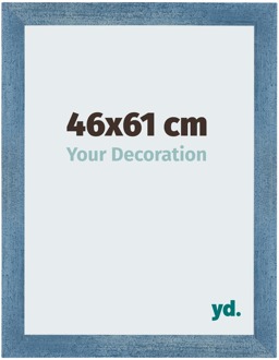 Fotolijst 46x61 cm - Helder Blauw Geveegd - MDF - Mura