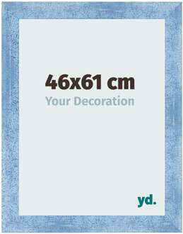 Fotolijst 46x61 cm - Helder Blauw Geveegd - MDF - Pisa