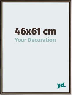 Fotolijst 46x61 cm - Walnoot Structuur - Aluminium - New York