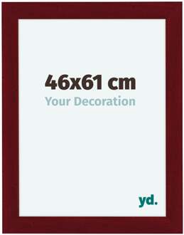 Fotolijst 46x61 cm - Wijnrood Geveegd - MDF - Como