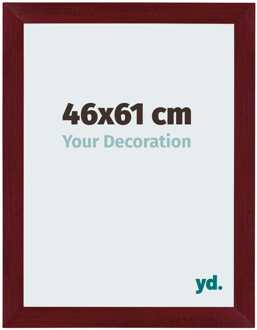 Fotolijst 46x61 cm - Wijnrood Geveegd - MDF - Mura