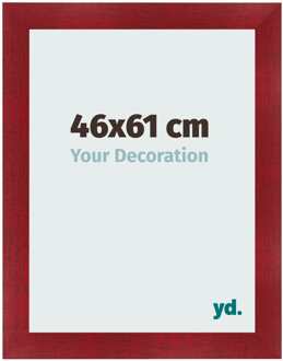 Fotolijst 46x61 cm - Wijnrood Geveegd - MDF - Pisa