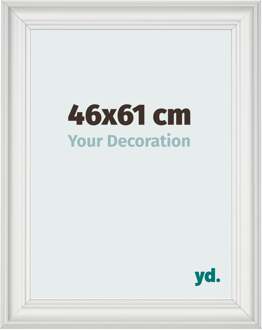 Fotolijst 46x61 cm - Wit Geveegd - MDF - Lazio