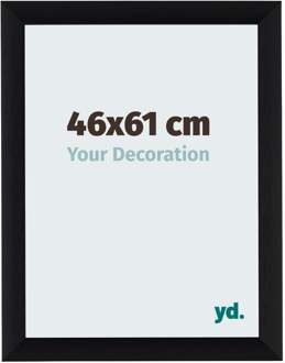 Fotolijst 46x61 cm - Zwart Geborsteld - Aluminium - Tucson
