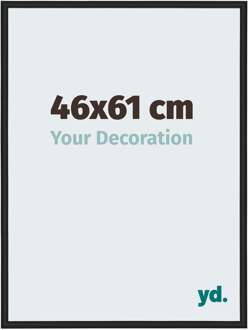 Fotolijst 46x61 cm - Zwart Hoogglans - Aluminium - Miami