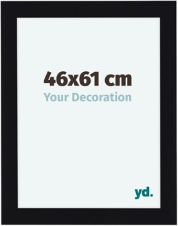 Fotolijst 46x61 cm - Zwart Hoogglans - MDF - Como