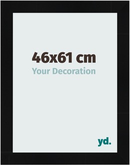 Fotolijst 46x61 cm - Zwart Hoogglans - MDF - Pisa