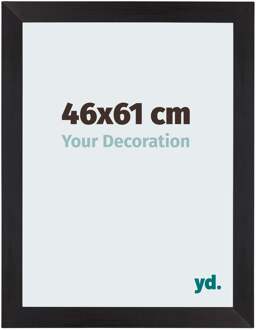 Fotolijst 46x61 cm - Zwart Houtnerf - MDF - Mura
