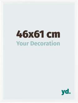 Fotolijst 46x61cm - Wit Hoogglans - Kunststof - Bordeaux - 46x61 cm