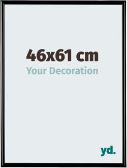 Fotolijst 46x61cm - Zwart Hoogglans - Kunststof - Bordeaux - 46x61 cm