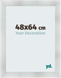 Fotolijst 48x64 cm - Aluminium Geborsteld - MDF - Pisa