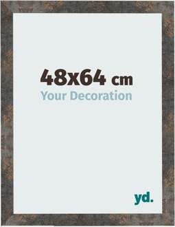 Fotolijst 48x64 cm - Geoxideerd Metaal - MDF - Bologna