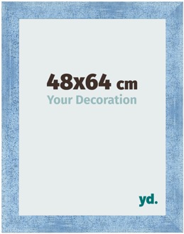 Fotolijst 48x64 cm - Helder Blauw Geveegd - MDF - Pisa