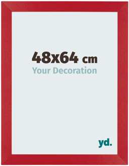 Fotolijst 48x64 cm - Rood - MDF - Mura