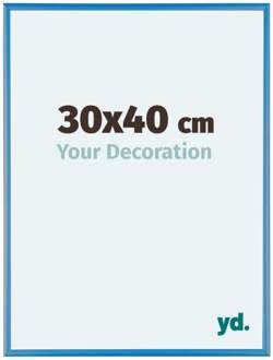 Fotolijst 48x64 cm - Staal Blauw - Aluminium - Kent