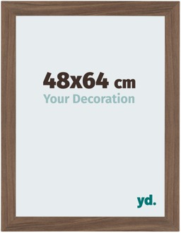Fotolijst 48x64 cm - Walnoot Donker - MDF - Mura